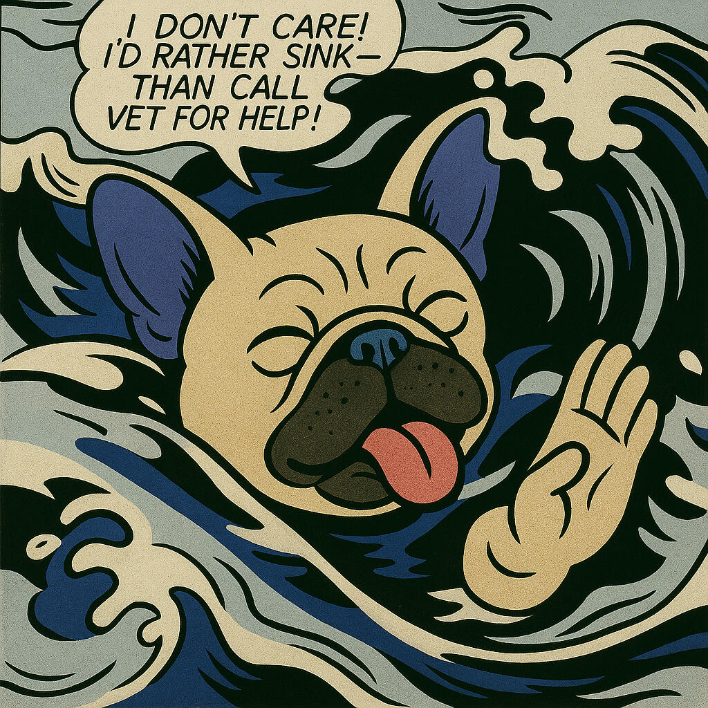 French Bulldog Painting - French Mary by DK Bulldogs