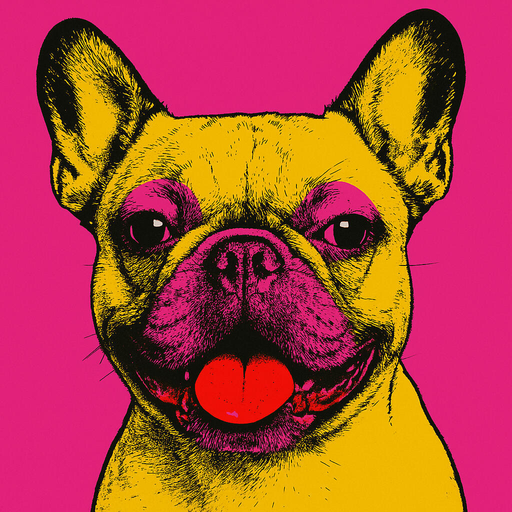 French Bulldog Painting - French Mary by DK Bulldogs